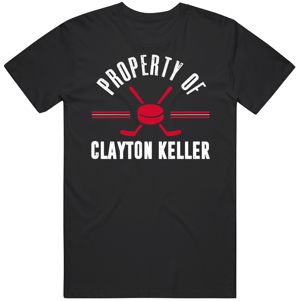 The making of a custom Clayton Keller T-shirt at the NHL Fan Fair in